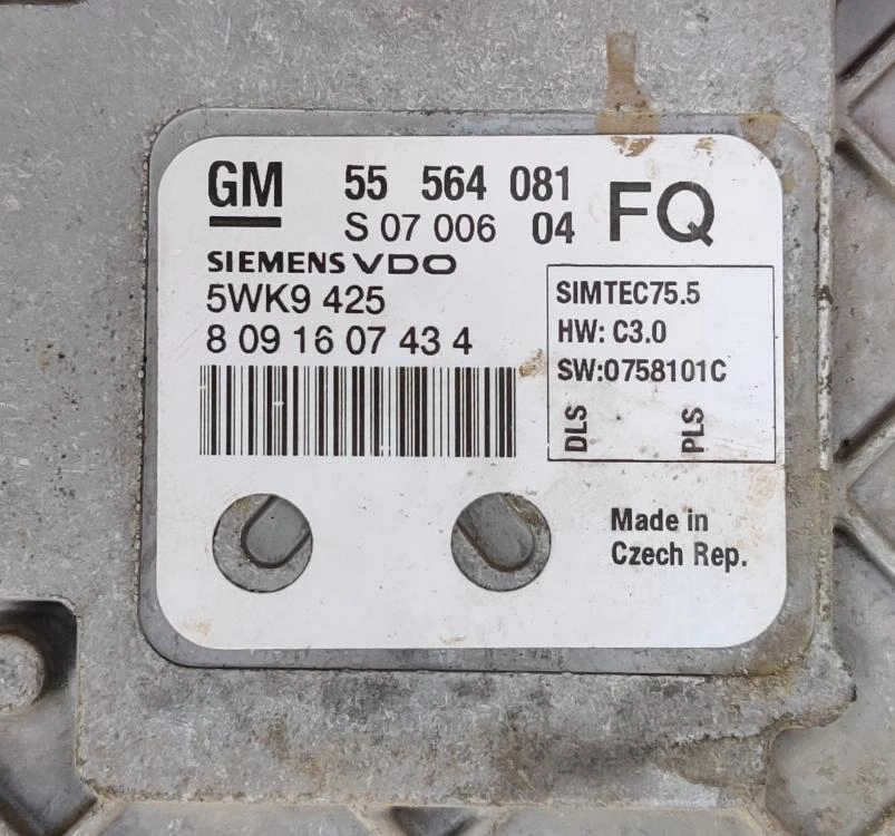 55564081 8091607434 5WK425 HWC3.0 SW0758101C SIMTEK75.5 OPEL ASTRA H 1.8i Z18XER 2008Y ATgearbox BENCH FULL.rar