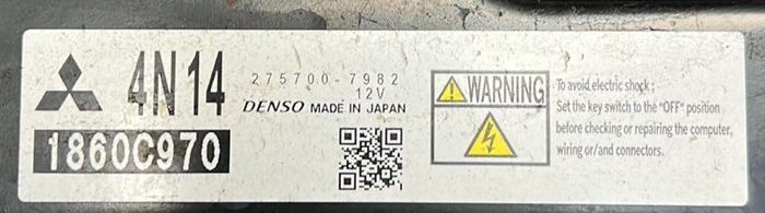 1860C970 275700-7982 H1C245W TNH2HNH28101 DENSO Mitcubishy 2.0D 2019 FLEX BENCH FULL.rar