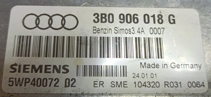 5WP40072 3B0906018G SIMOS3.4A Audi A4 1.6i ORI+E2 EGR SAP FULL.rar