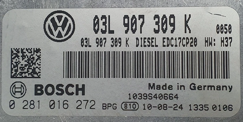 0281016272 03L907309K 1037535350 EDC17CP20 Volkswagen Transporter 2.0TDI 75kW BHP MTgearbox FLEX BENCH FULL.rar