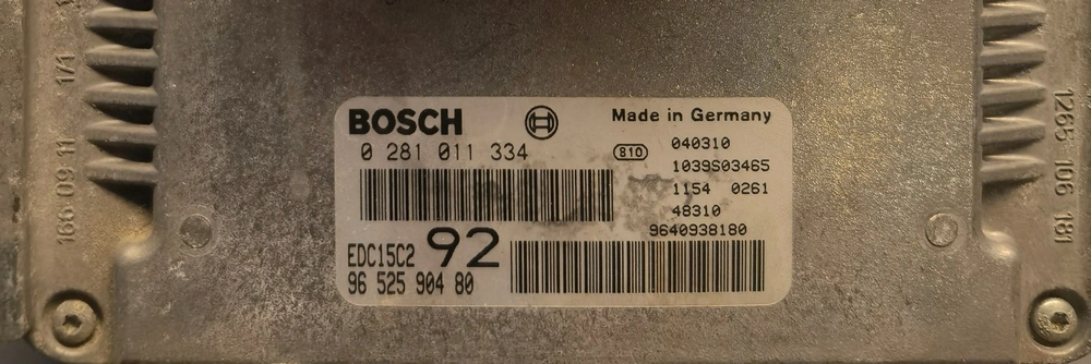 0281011334 9652590480 1037368584 EDC15C2 Citroen C8 2.0D 79kW 2004Y MTgearbox FULL.zip