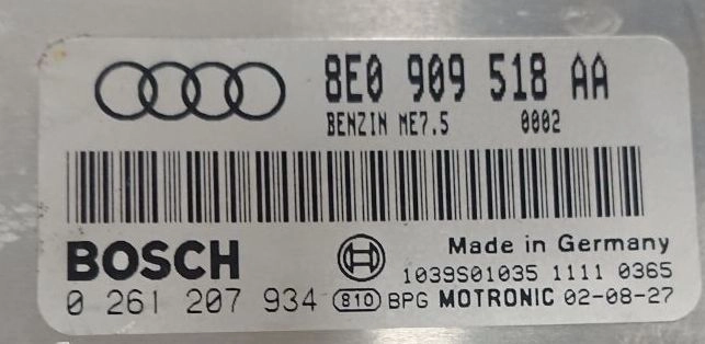 0261207934 8E0909518AA 1037366381 ME7.5 Audi A6 1.8T BFB 2003 MTgearbox FULL.rar