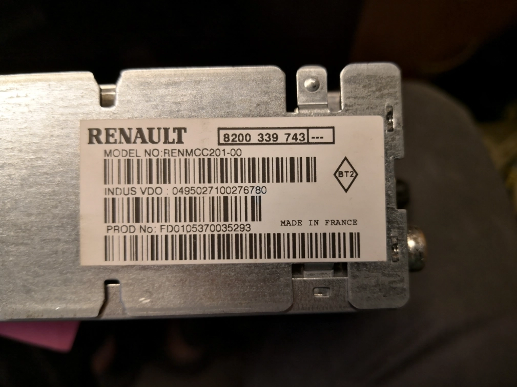 8200339743 RADIO RENAULT ESPACE 2008 LOCATION 24C32 CODE 1580 EEP.rar
