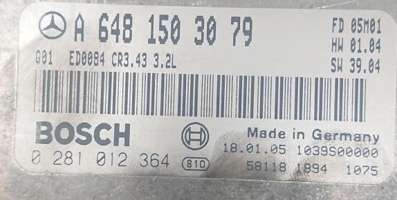 0281012364 A6481503079 CR3.43 HW01.04 SW39.04 1037372433 EDC16C31 MB E211 320CDI 2005 130kW ATgearbox FGTECH BDM FULL.rar