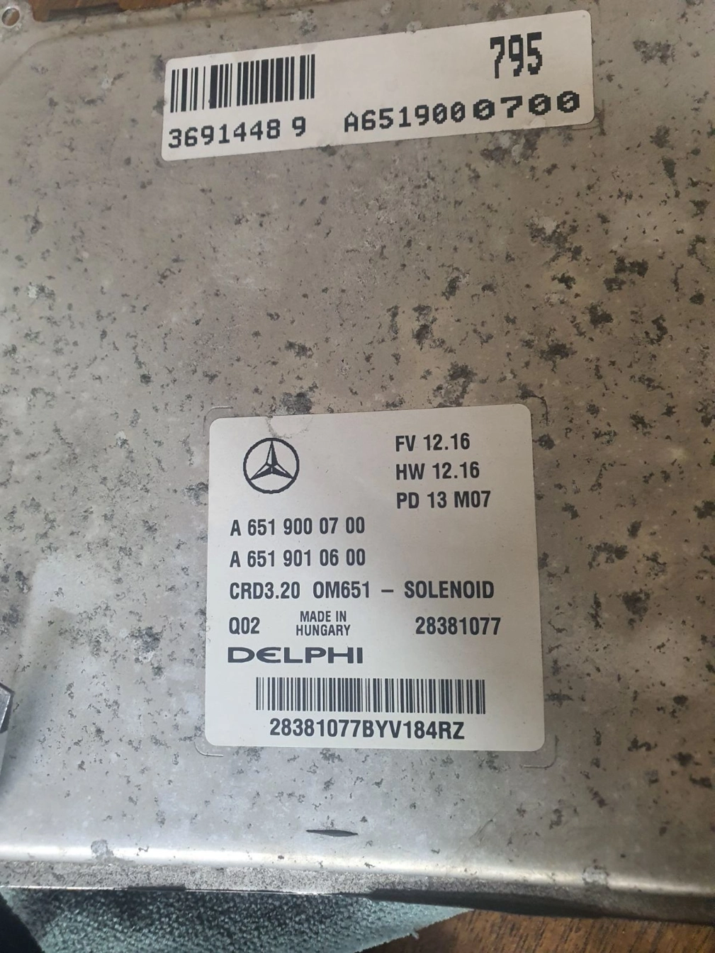 A6519000700 A6519010600 28381077 6519032139 6519021602 6519040700 FV12.16 HW12.16 PD13M07 CRD3.20 SOLENOID MB W906 2.2CDI 2010Y BOOT PCM FULL.7z