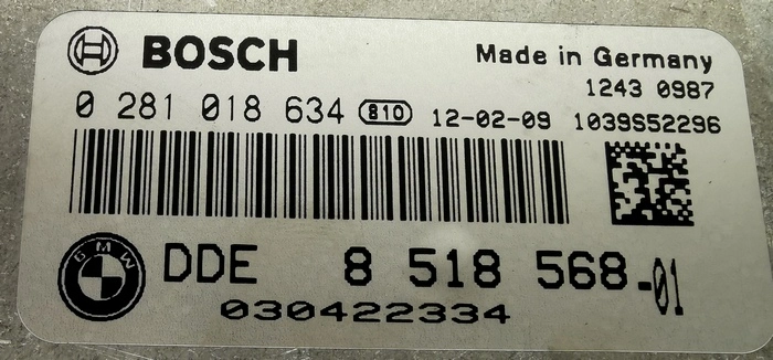 0281018634 8518568 1037518801 N47D20O1-F30N47OL EU5 AT P735-VDS.P O 7DSP-00000C64-032 F030-11-11-500 EDC17C41 BMW F30 2.0D 135KW ATgearbox BENCH FULL.rar