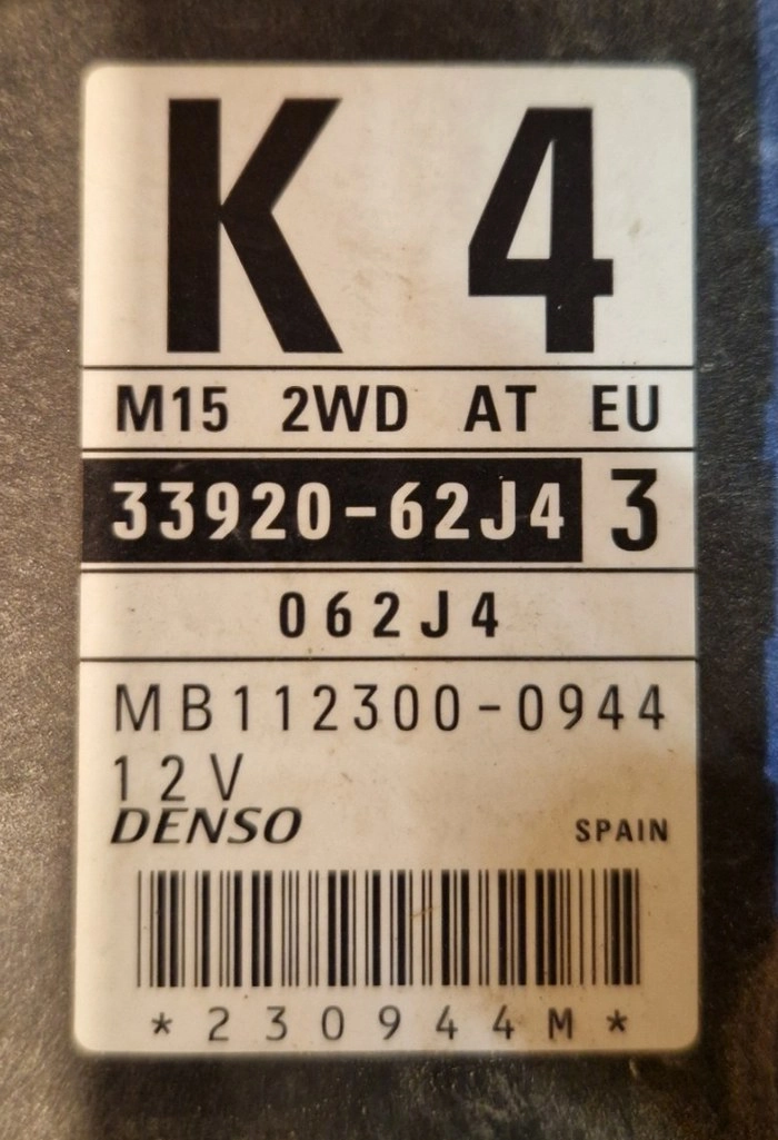 33920-62J4 062J4 MB112300-0944 4E10A5AL2N31 DENSO SUZUKI SWIFT ORI+E2 FULL.rar