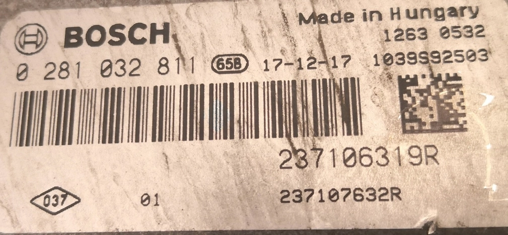 0281032811 237106319R 237107632R 10SW020489 020489 EDC17C84 Dacia Dokker 1.5DCI 55KW 2018 MTgearbox BENCH FULL.rar