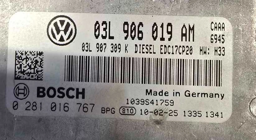 0281016767 03L906019AM 9977 10SW086471 086471 EDC17CP20 VW Transporter 2.0TDI 62KW CAAA FLEX BENCH FULL.rar