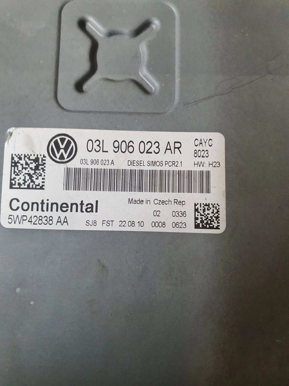 5WP42838AA 03L906023AR 9978 SM2G0P2000000 PCR2.1 VW CAYC 8023 H23 TOURAN 1.6TDI MTgearbox OBD.7z