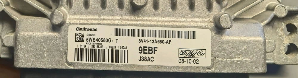 5WS40583G-T 8V41-12A650-AF CAFR1670FR16700 10141610AA SID206 Ford Kuga 2.0D 100kW 2008Y ORI+noDPF+noEGR MTgearbox BOOT FULL.zip
