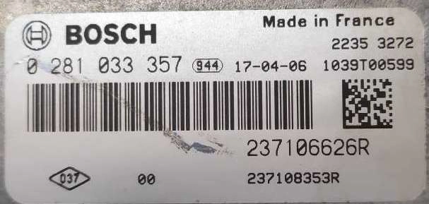 0281033357 237106626R 10SW011004 EDC17C84 Renault Trafic 1.6DCI ORI+noSCR BENCH FULL.rar