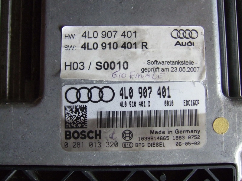 0281013320 4L0907401 1037387810 EDC16CP34 AUDI Q7 3.0TDI 2006Y 171KW ATgearbox XPROG FULL.rar