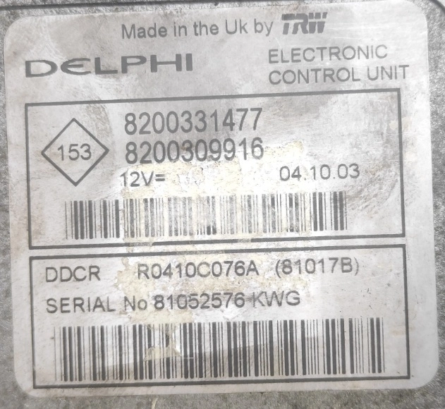 8200331477 8200309916 R0410C076A DDCR Renault Kangoo FLASH.rar
