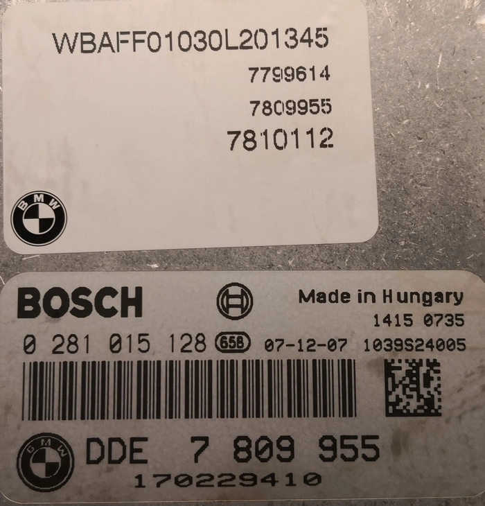 0281015128 7809955 7810112 7799614 O D2UT87 1037500776 EDC16CP35 BMW E70 3.5D 210kW ATgearbox XPROG BDM FULL.rar