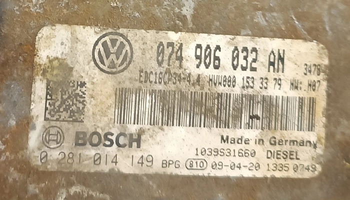 0281014149 074906032AN 074906032 1037503941 EDC16CP34 VW Crafter 2.5TDI BJK BENCH FULL.rar