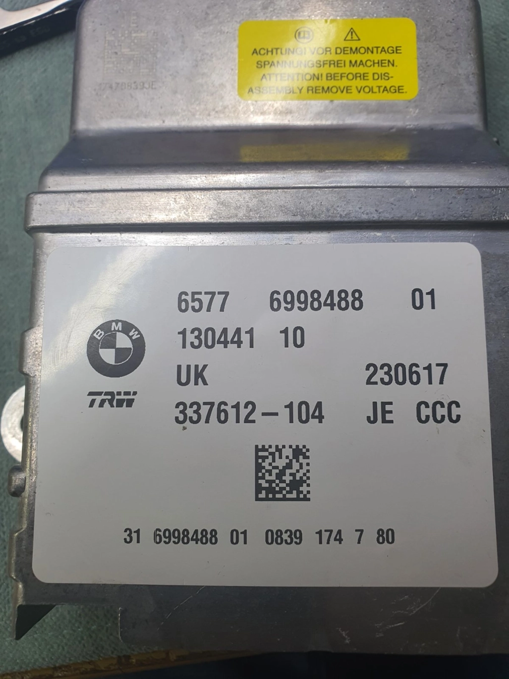 65.77-6998488 MINICOOPER 25С256 CRASH+CLEAR SRS.rar