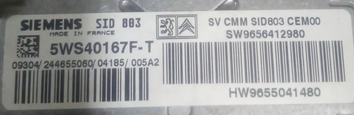 5WS40167F-T 9655041480 9656412980 SID803 Peugeot 407 2.0HDI ORI+noDPF noEGR BDM FULL.rar