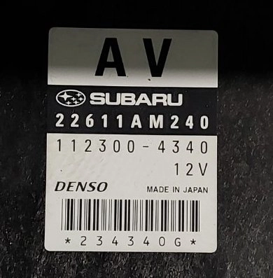 22611AM240 112300-4340 A8DK100P 33092304 4E4250400 DENSO Subaru Forester 2.5T 169kw ORI+E2 SAP EVAP FLASH.rar