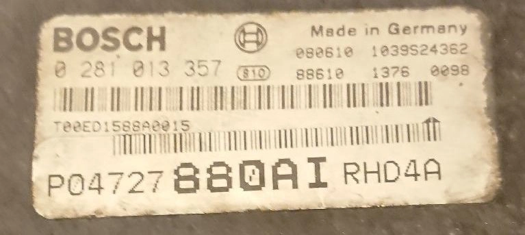0281013357 P04727880AIRHD4A 1037394839 EDC16CP31 Chrysler Voyager 2.8CRD noEGR noDPF FULL.rar