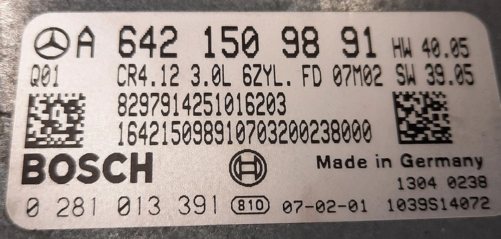 0281013391 A6421509891 CR4.12 HW40.05 SW39.05 1037390845 CR4-642-42P7-211WA4M-140kW-PT2R05-DPF-2207x063bME EDC16CP31 MB W211 140kW ATgearbox FLEX BENCH FULL.rar