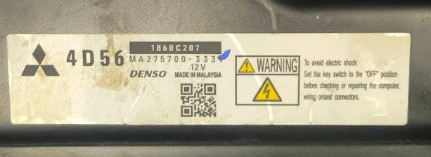 H16RRA6 T1U0HDU0GG03 1860C207 MA275700-3331 DENSO Mitcubishi L200 FULL.rar