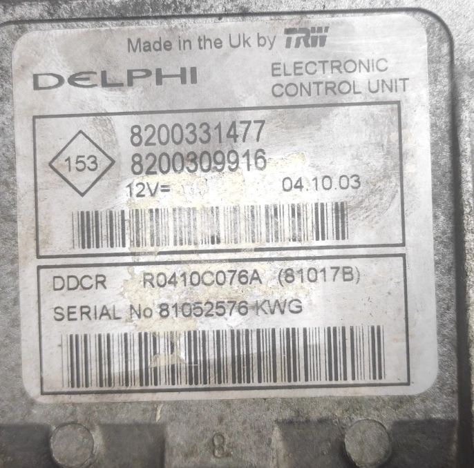 8200331477 8200309916 R0410C076A DDCR Renault Kangoo 1.5DCI 2003Y ORI+noEGR FLASH.rar