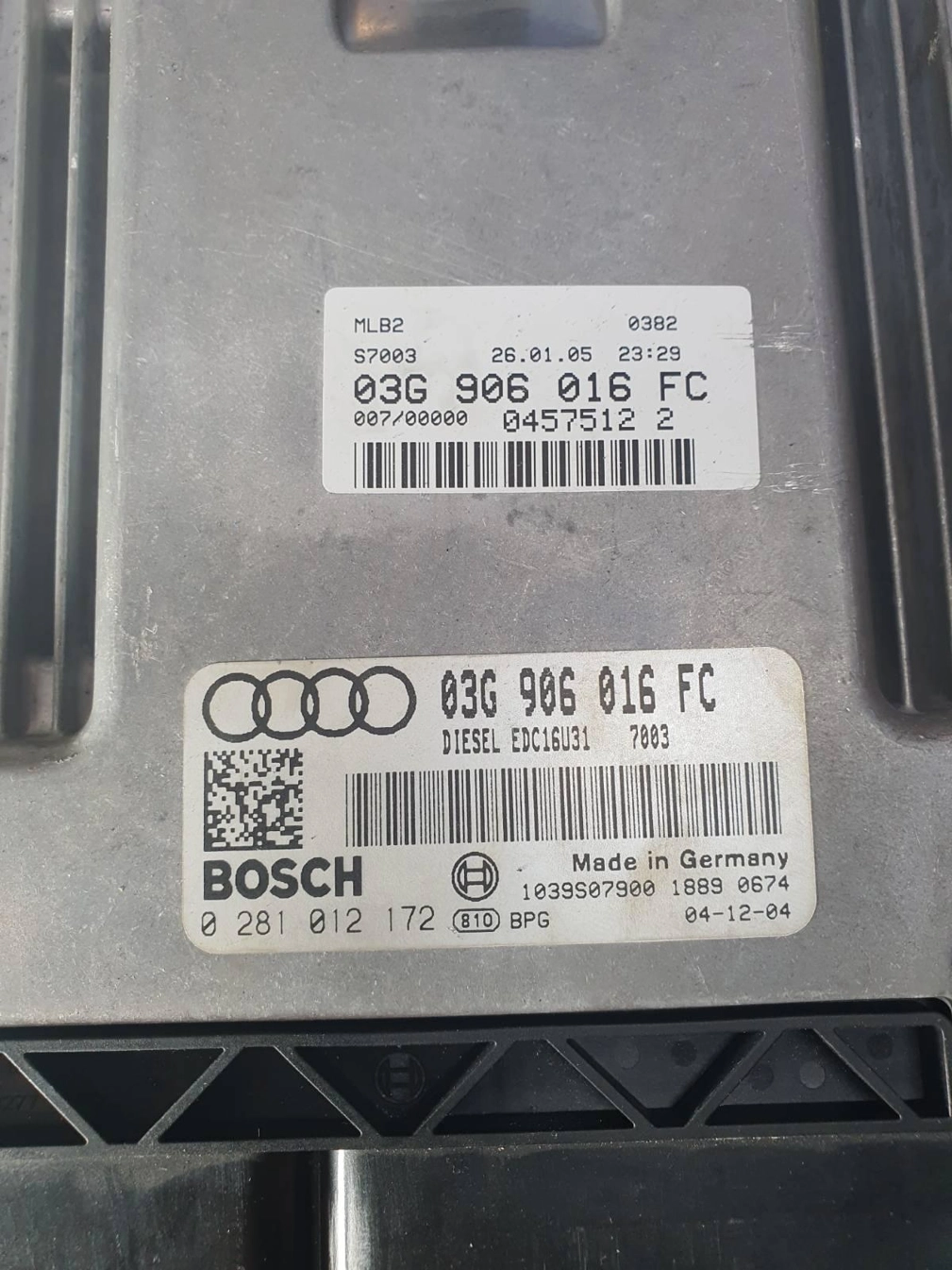 0281012172 03G906016FC 9621 1037383293 EDC16U31 AUDI A6 2006Y 3.0TDI MTgearbox ORI+noEGR BENCH FULL.rar