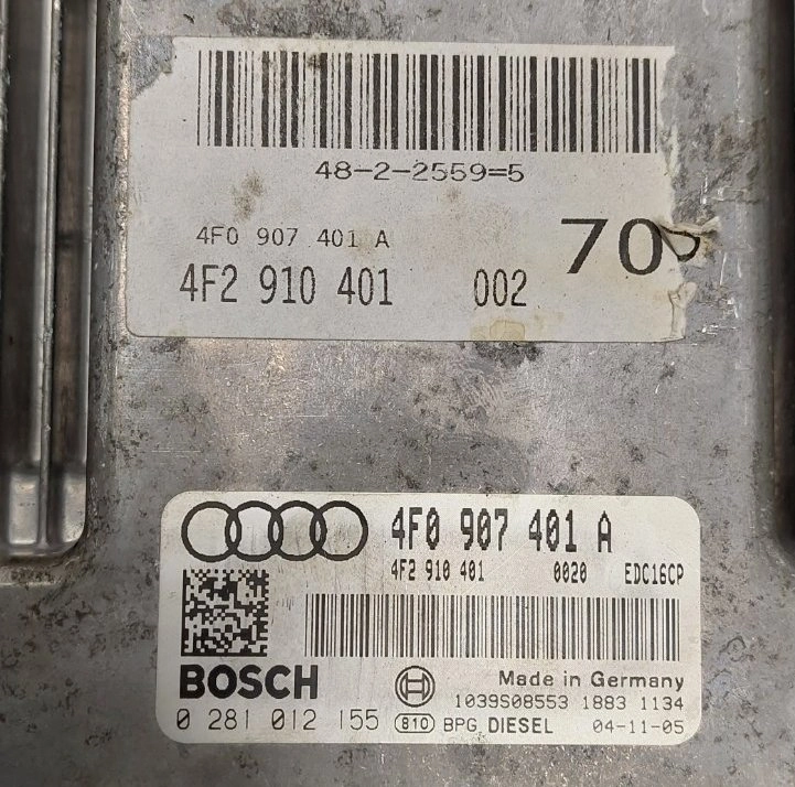 0281012155 4f0907401A 0020 1037383789 EDC16CP34 AUDI A6 2.7TDI 2005Y 132KW BENCH FULL.rar