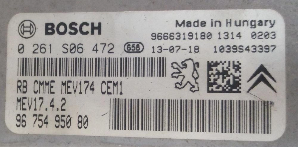 0261S06472 9666319180 9675495080 1037533225 MEV17.4.2 PEUGEOT PARTNER 1.6i 2014Y MTgearbox BENCH FULL.rar