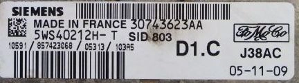 5WS40212H-T 30743623AA VO20027000000 SID803 Volvo v50 sid803 2.0D 100kW BDM FULL.rar