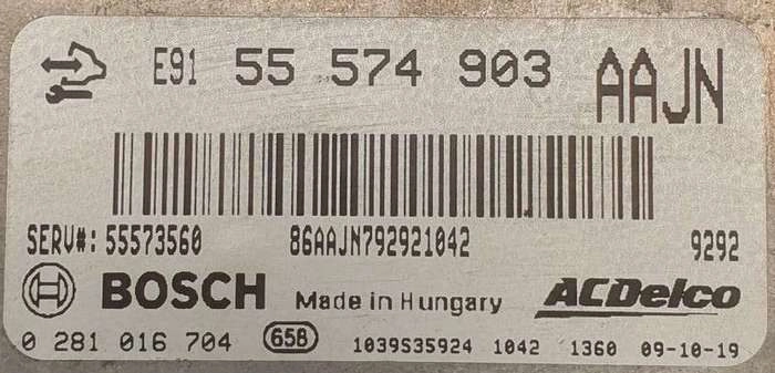 0281016704 55574903 1037529593 EDC17c19 Opel Insignia 2.0D BENCH FULL.rar