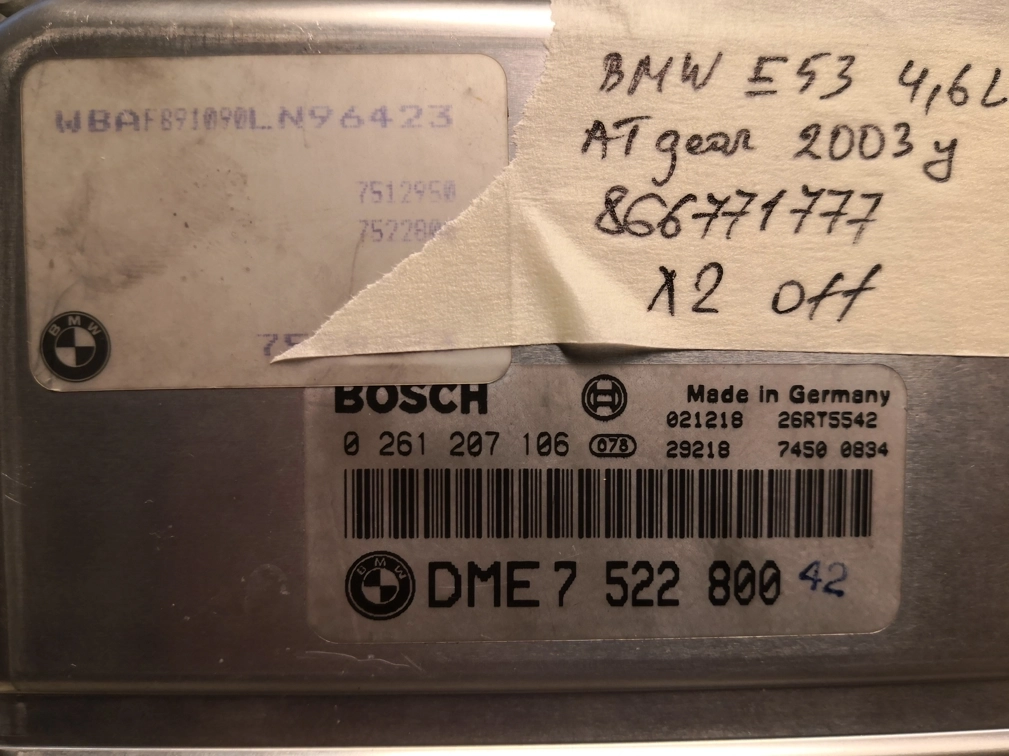 0261207106 7522800 1037365064 ME7.2 BMW X5 E53 4.6i 255kW ATgearbox FULL.rar