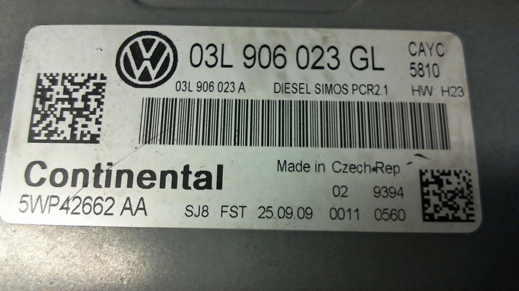 5WP42662AA 03L906023GL 03L906023A SM2F0G4000000 PCR2.1 VW Polo 1.6tdi CAYC FULL.rar