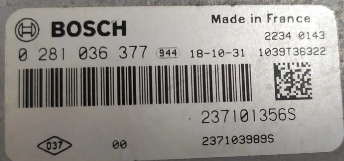 0281036377 237101356S 10SW043732 EDC17C84 Opel Vivaro 1.6DCI BENCH FULL.rar