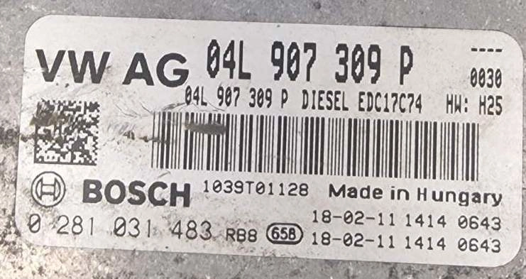 0281031483 04L907309P 04L906026GR 3029 009419 10SW009419 EDC17C74 VW Tiguan FLEX BENCH FULL.rar