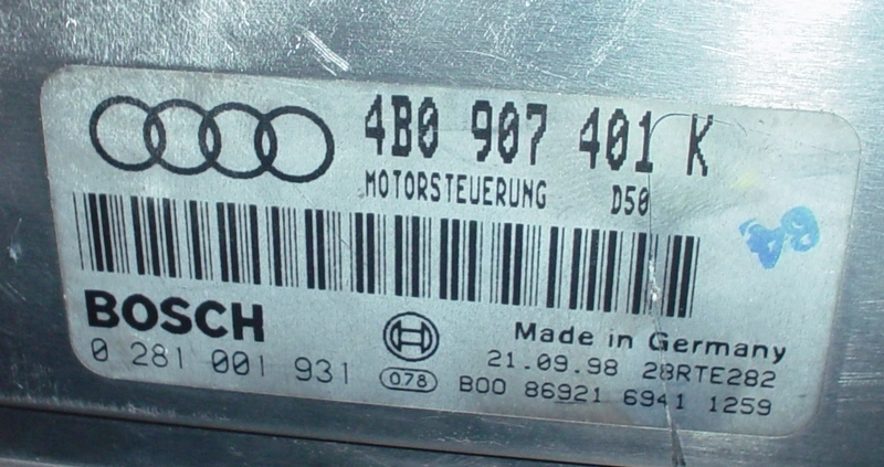 0281001931 4B0907401K AUDI A6 2,5Tdi 1998Y 24C02 ORI+IMMOOFF EEP.rar