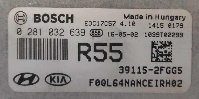 0281032639 39115-2FGG5 1037559703 10sw019041 EDC17C57 Kia Sportage 2.0CRD BENCH FULL.rar