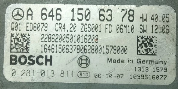 0281013811 A6461506378 CR4.20 HW40.05 SW12.06 1037396548 EDC16CP31 MB Sprinter 2.2CDI virgin BDM FULL.7z