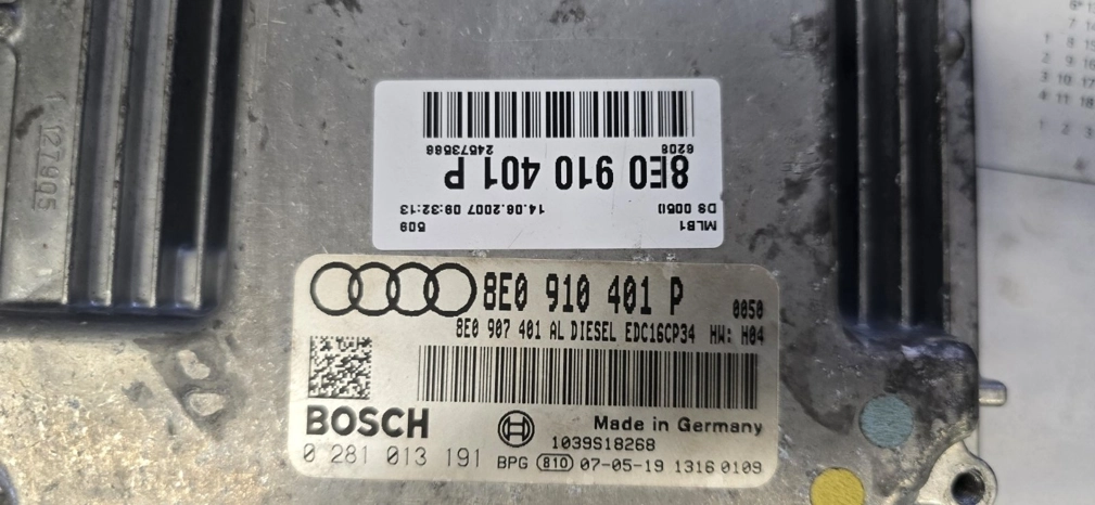 0281013191 8E0997402A 8E0907401AL 0001 1037092369  EDC16CP34 AUDI A4 3.0TDI 171KW 2007Y ORI+noDPF FLEX BENCH FULL.rar