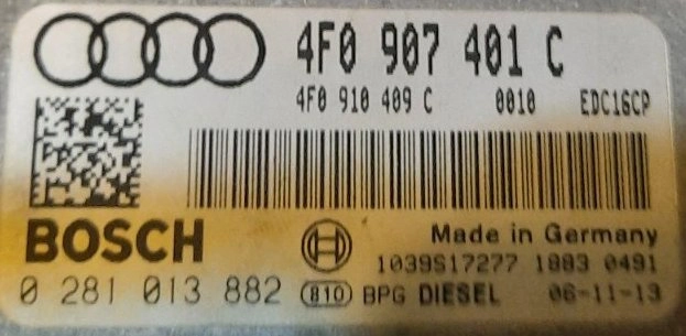 0281013882 4F0907401C 0010 1037382452 EDC16CP34 Audi A6 3.0TDI 171KW MTgearbox KTAG BDM FULL.rar