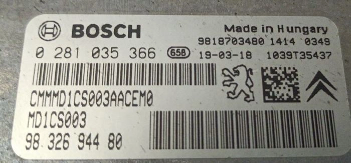 0281035366 9832694480 094793 10SW094793 MD1CS003 Citroen DS7 1.5D Crossback ORI+noSCR BENCH FULL.rar