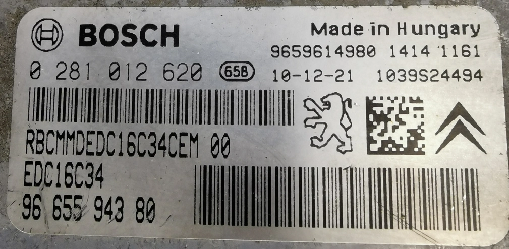 0281012620 9665594380 9659614980 1037391702 EDC16C34 Citroen Berlingo 1.6HDI 66kW 2010 MTgearbox BDM FULL.rar