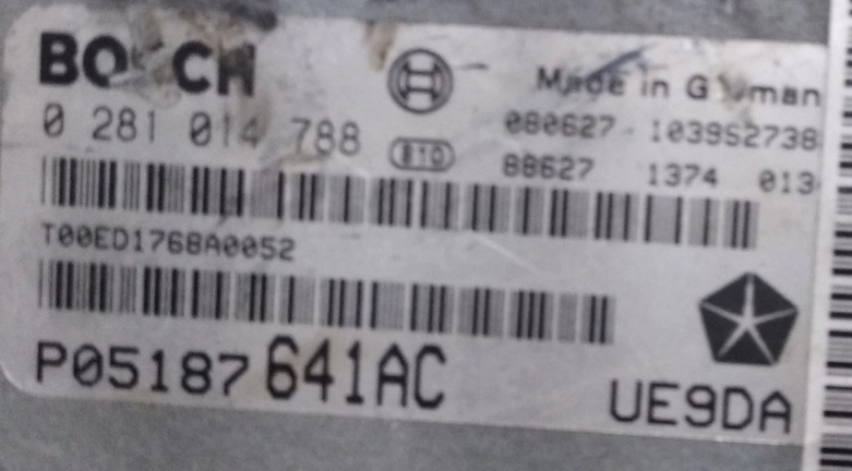 0281014788 P05187641AC UE9DA 1037391243 EDC16CP31 Dodge Nitro 2.8CRD KTAG BDM FULL.rar