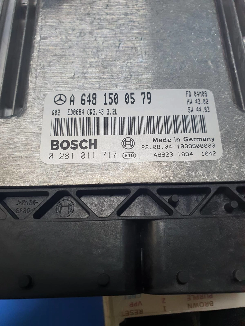 0281011717 A6481500579 CR3.43 EDC16C2 MB W211 3.2CDI 2007Y ATgearbox BENCH FULL.7z