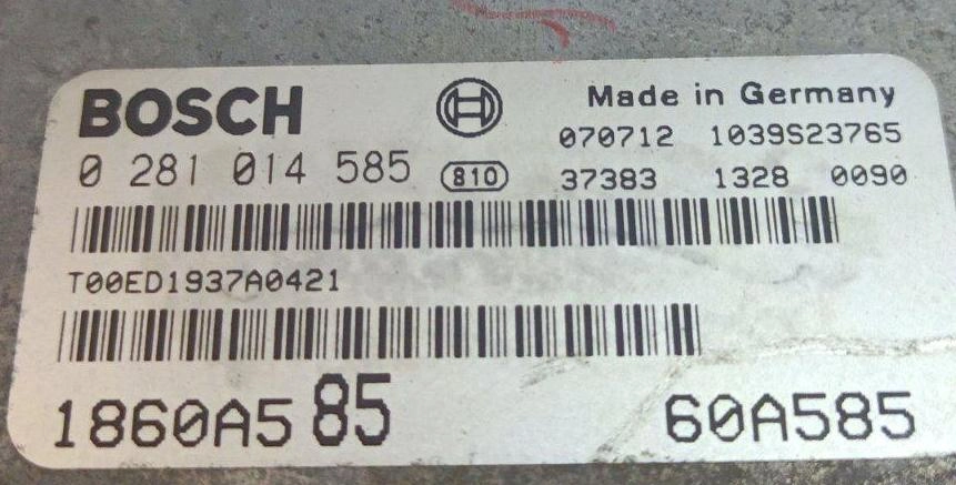 0281014585 1860A585 37390644554 1037390644 EDC16U31 Mitcubishy Lancer 2.0D 2006 ORI+noDPF noEGR BENCH FULL.rar