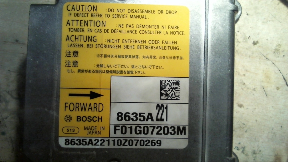 P8635A299 Mitsubishi Outlander sport 2011 95256 CRASH+CLEAR SRS.rar