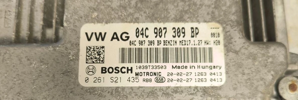 0261S21435 04C907309BP 7057 10SW049293 MED17.1.27 Skoda Fabia 1.0TSI 70kW 2018Y BENCH FULL.zip