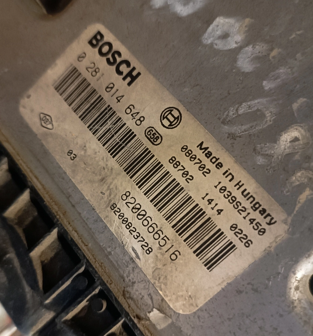 0281014648 8200666516 1037388189 EDC16CP33 Renault Trafic 2.0CDTI ORI+noDPF noTVA BENCH FULL.rar