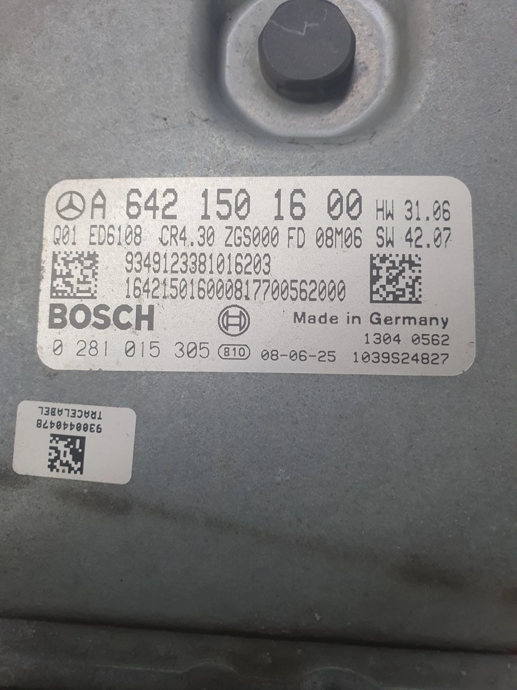 0281015305 A6421501600 1037393839 EDC16CP31 MB W906 3.0CDI 2008Y MTgearbox BENCH FULL.7z